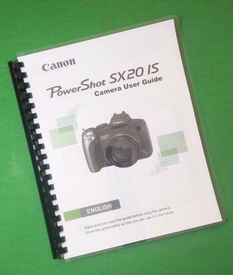 Canon Powershot Sx20 Is User Manual